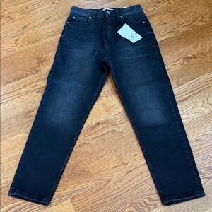 Zara Women’s Mom Fit Dark Wash Straight Jeans